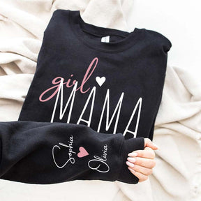 Personalized Girl Mama Sweatshirt
