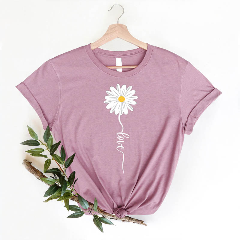 Daisy Love Birth Month Flower T-Shirt