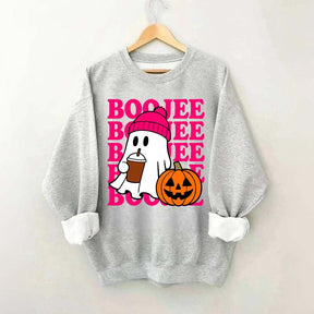 Boojee Ghost Halloween Pumpkin Sweatshirt