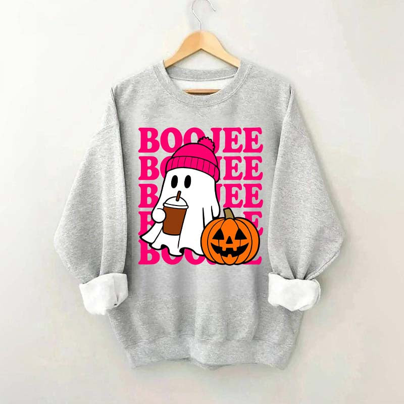 Boojee Ghost Halloween Pumpkin Sweatshirt