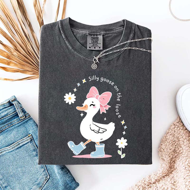 Silly Goose On The Loose Floral T-Shirt