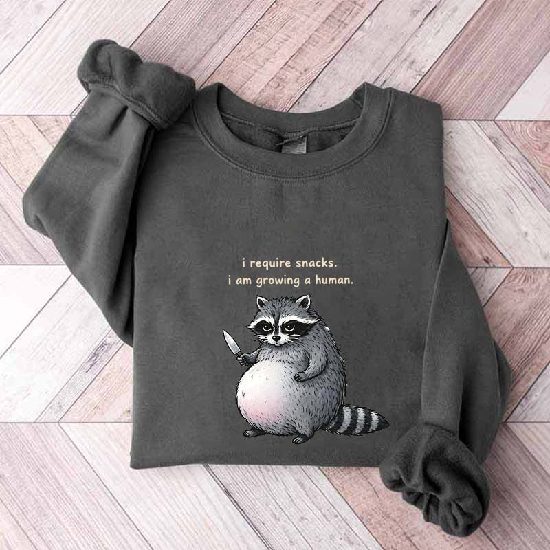 Sarcastic Raccoon Baby Reveal Sweatshirt