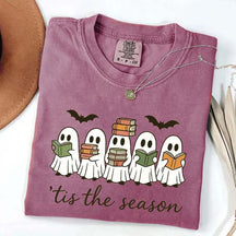 §³ute Ghosts Reading Books T-Shirt