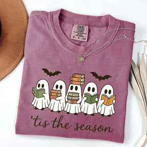 §³ute Ghosts Reading Books T-Shirt