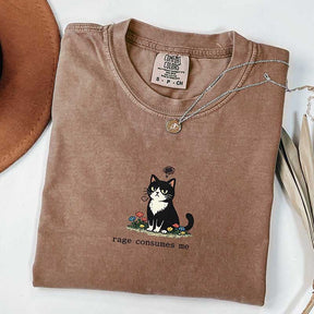 Funny Cat Meme Floral T-Shirt