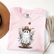 Comfort Colors Cowboy Ghost Cute Fall T-Shirt