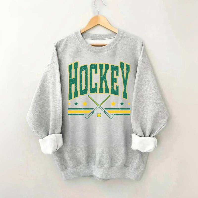 Retro Varsity Hockey Sweatshirt