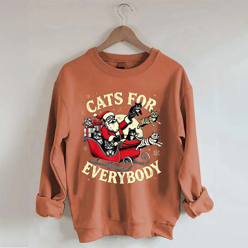 Christmas Cats For Everybody Sweatshirt