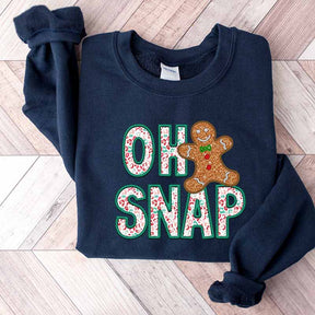 Christmas Oh Snap Gingerbread Sweatshirt