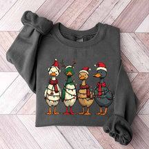 Funny Duck Christmas Lights Sweatshirt
