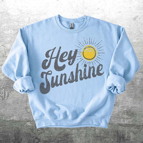 Retro 70s Style Hey Sunshine Sweatshirt