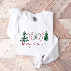 Preppy Christmas Tree Sweatshirt