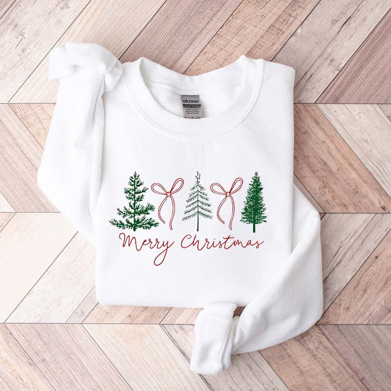 Preppy Christmas Tree Sweatshirt