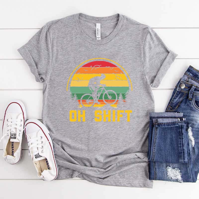 Oh Shift Mountain Biking T-Shirt