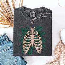 Skeleton Green Plant T-Shirt