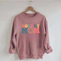 Hockey Mom Smiley Face Sweatshirt