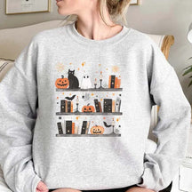 Halloween Book Shelf Sweatshirt