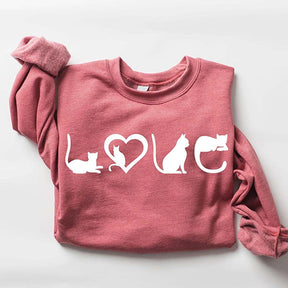 Black Cat Mom Love Sweatshirt