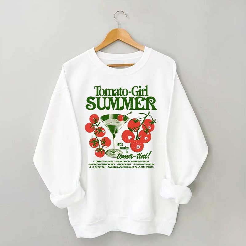 Vintage Tomato Girl Cocktail Sweatshirt