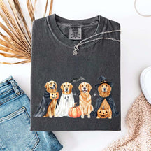 Halloween Golden Retriever Bat T-Shirt