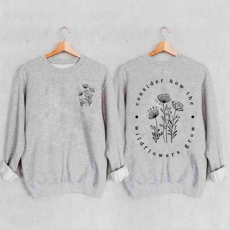 Wildflower Christian Sweatshirt | Lightweight Sweatshirt