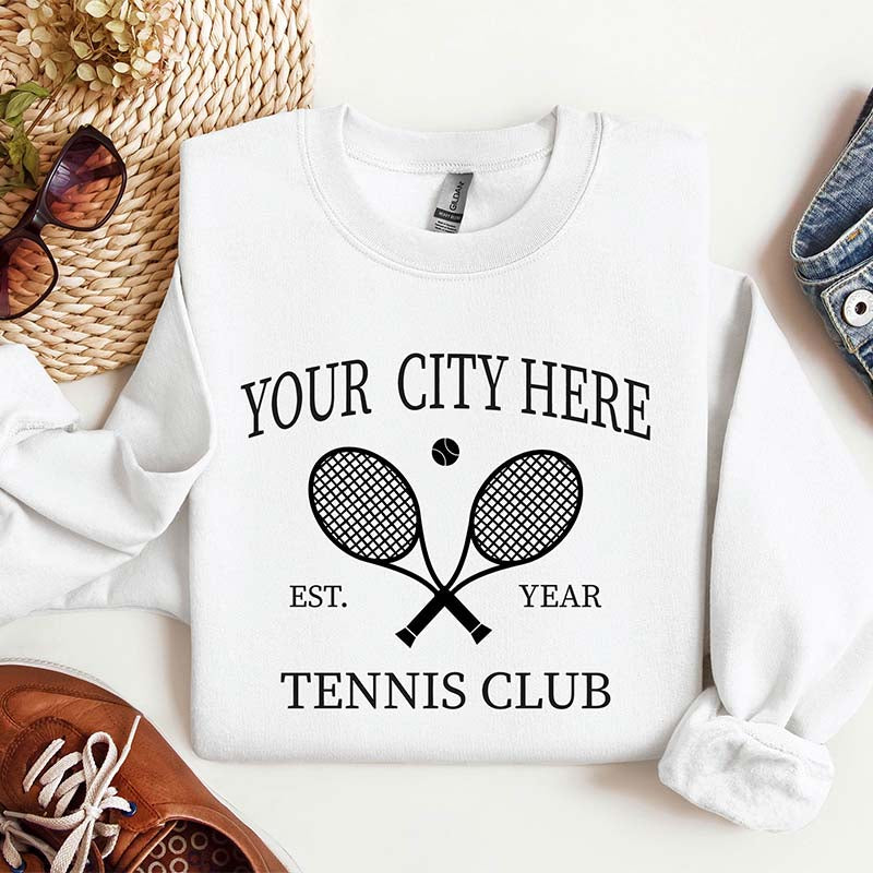 Personalized Tennis Club Sweatshirt
