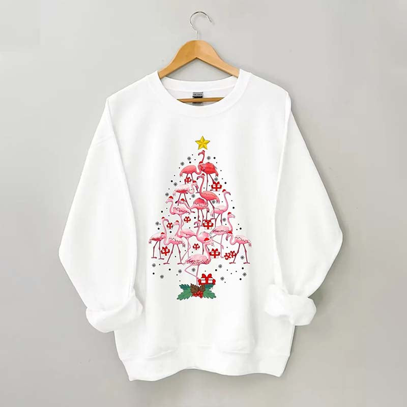 Funny Flamingo Christmas Sweatshirt