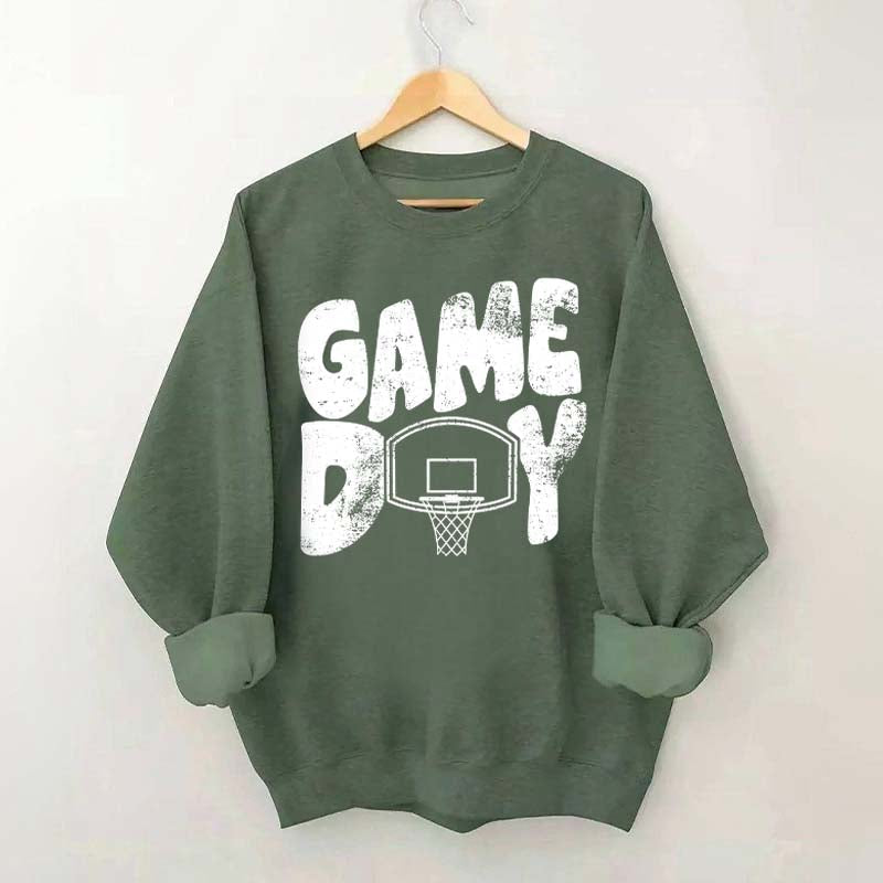 Game Day Basketball School Spirit Sweatshirt