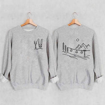 Minimalist Ski Design Sweatshirt