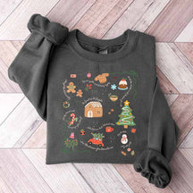 Doodle Christmas Liberal Values Political Protest Sweatshirt