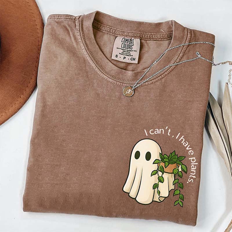 Plant Ghost Crazy Plant Lady T-Shirt