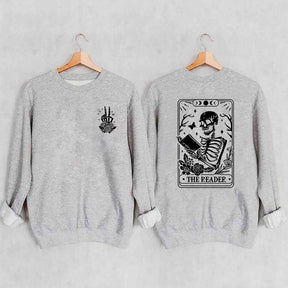 The Reader Tarot Card Front And Back Printing Sweatshirt