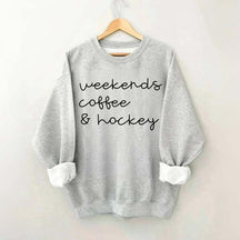 Weekends Coffee Hockey Mom Sweatshirt