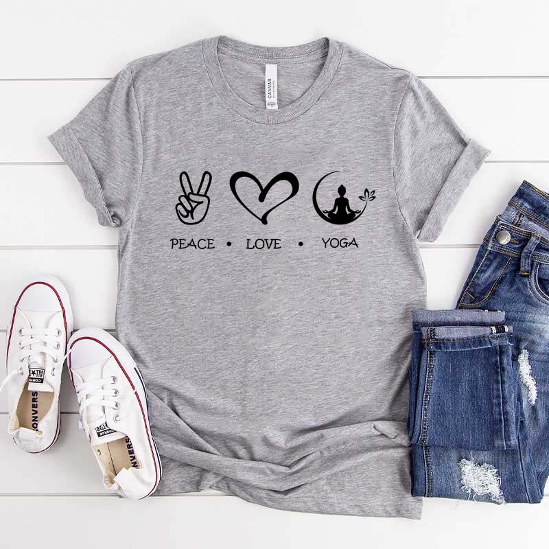 Love Peace Yoga T-Shirt