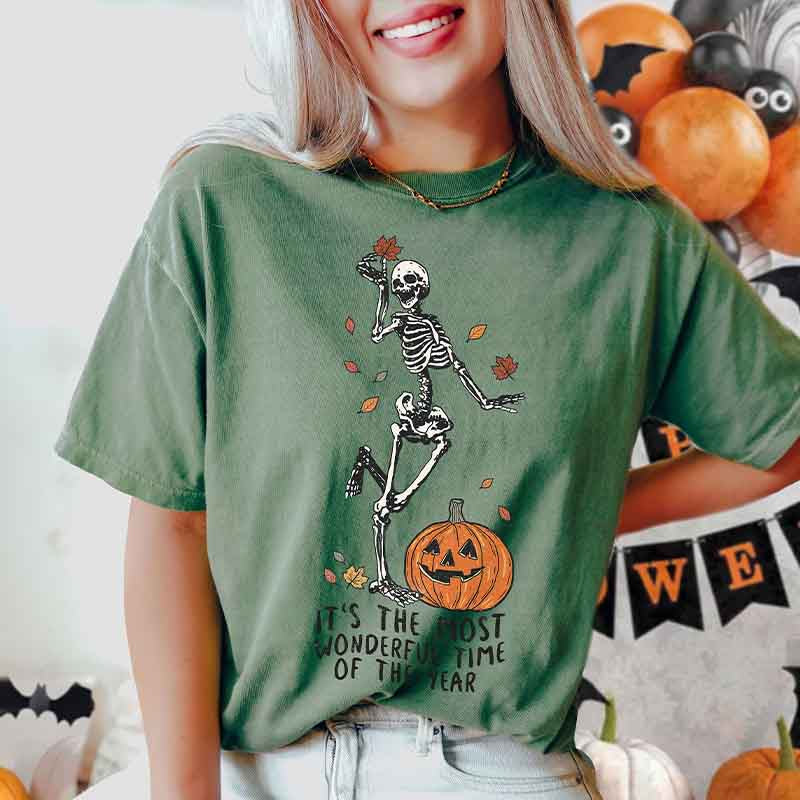 Its The Most Wondrful Time Skeleton T-Shirt