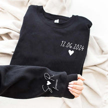 Personalized Date Initials Anniversaries Sweatshirt