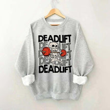 Funny Skeleton Dead Lifting Sweatshirt