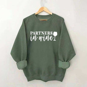Drinking Buddies Partners In Wine Sweatshirt