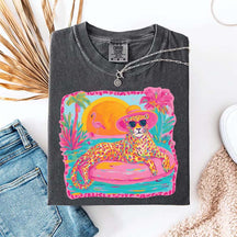 Retro Viral Summer Leopard T-Shirt
