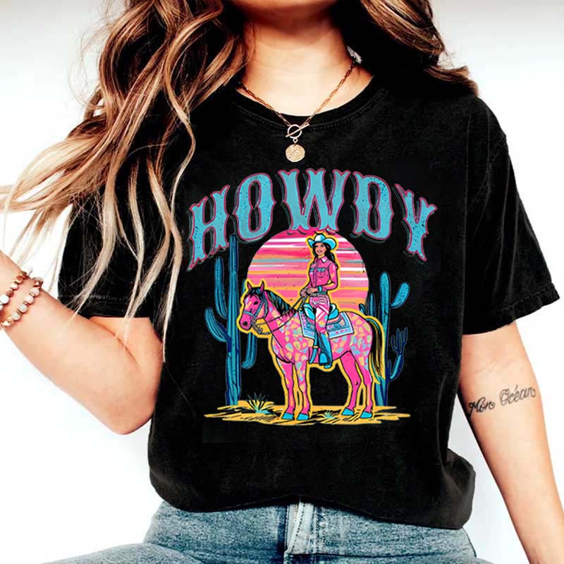 Comfort Colors Howdy Western Cowgirl T-Shirt