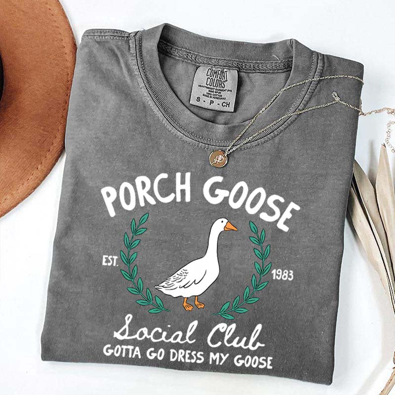 Porch Goose Social Club Est 1983 T-Shirt