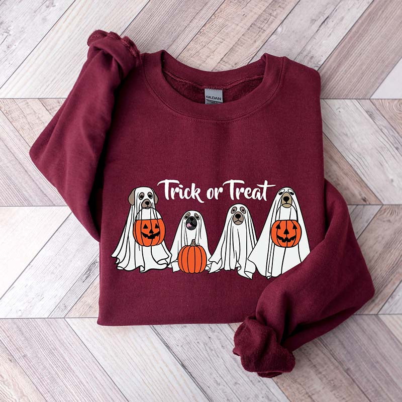 Halloween Dog Trick Or Treat Sweatshirt