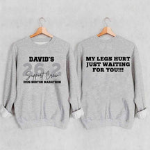 Custom Marathon Support Crew Sweatshirt