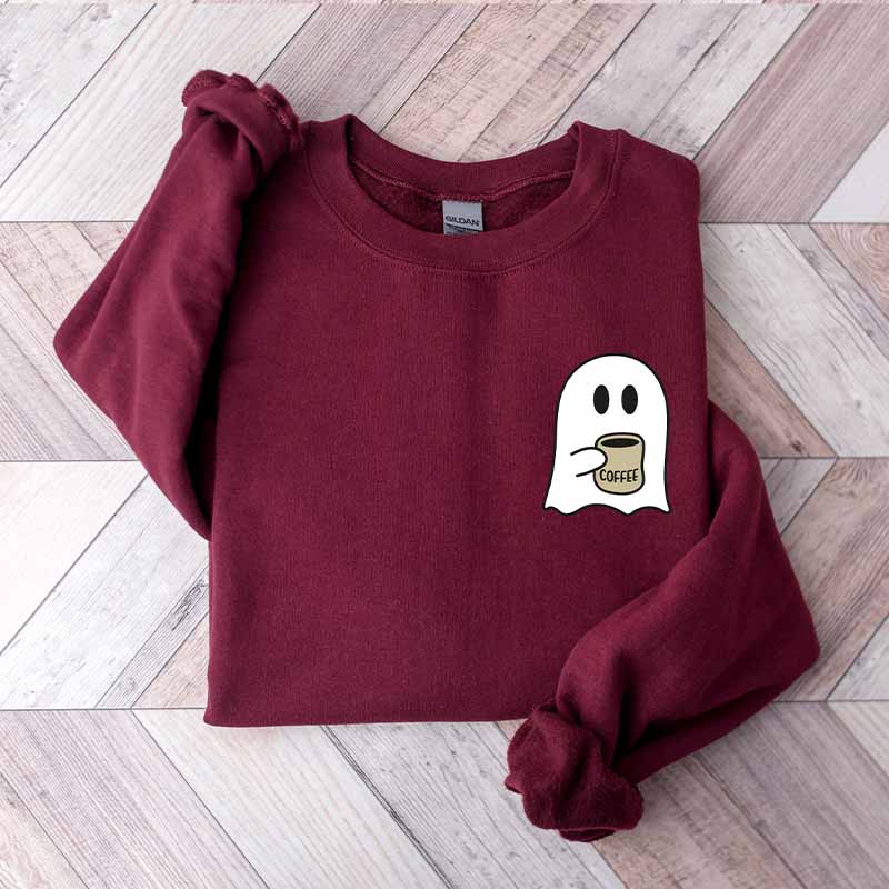 Cute Spooky Coffee Halloween Party Sweatshirt