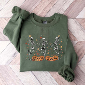 Dancing Skeleton Fall Sweatshirt