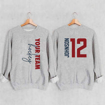 Custom Hockey  Name and Number Sweatshirt