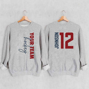 Custom Hockey  Name and Number Sweatshirt