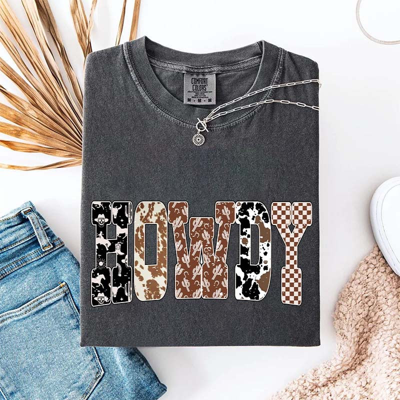 Comfort Colors Howdy Cowgirl Cute T-Shirt