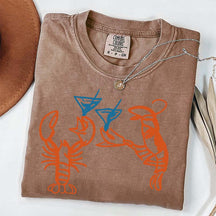 Lobster Crab Martini T-Shirt