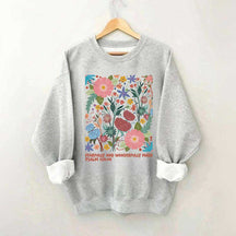 Fearfully And Wonderfully Made Abstract Flower Sweatshirt